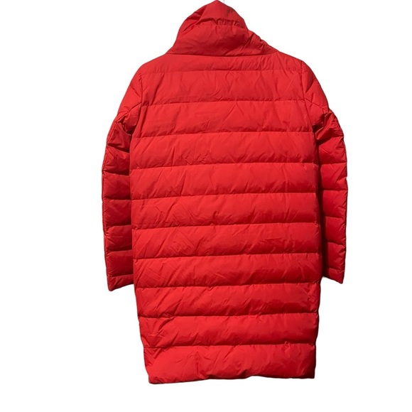 Eileen Fisher Women’s Long Down Puffer Coat Recycled Nylon Cocoon size XXS - Picture 2 of 8